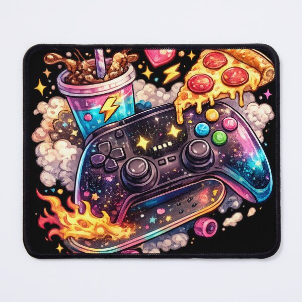Item preview, Gaming Fuel – Controller, Pizza & Soda Vibes designed and sold by DuckyDuck26.