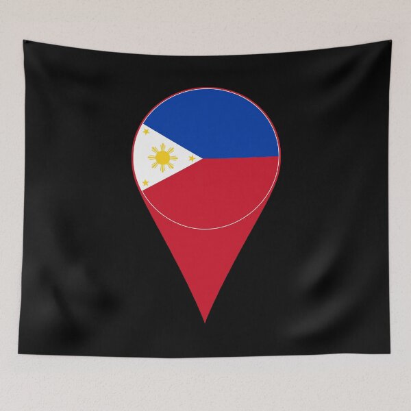Item preview, Philippines Flag Location Pin Map Marker | Filipino Destination GPS Icon designed and sold by NTGUILTY.