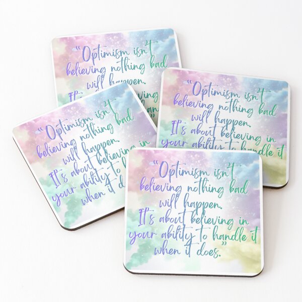 Item preview, Optimism Quote designed and sold by AccessoriesareNecessities.