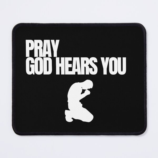 Item preview, Pray God Hears You White Silhouette Christian Prayer Streetwear Graphic designed and sold by LensDyn™.