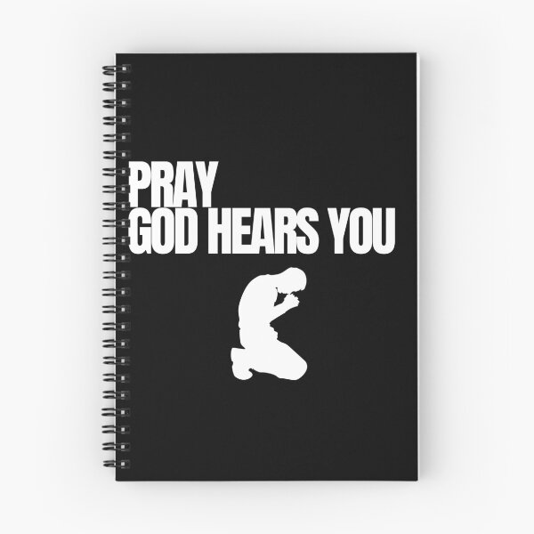 Item preview, Pray God Hears You White Silhouette Christian Prayer Streetwear Graphic designed and sold by LensDyn™.
