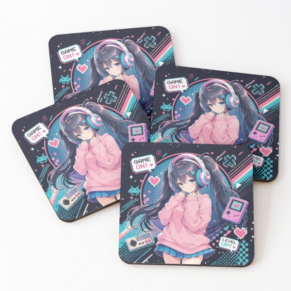 Item preview, Let the game begin! Kawaii anime gamer girl designed and sold by FusiTink.
