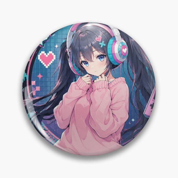 Item preview, Let the game begin! Kawaii anime gamer girl designed and sold by FusiTink.
