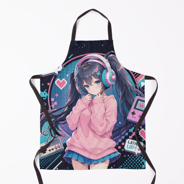 Item preview, Let the game begin! Kawaii anime gamer girl designed and sold by FusiTink.
