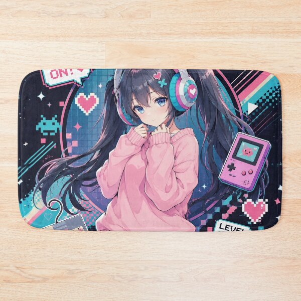 Item preview, Let the game begin! Kawaii anime gamer girl designed and sold by FusiTink.