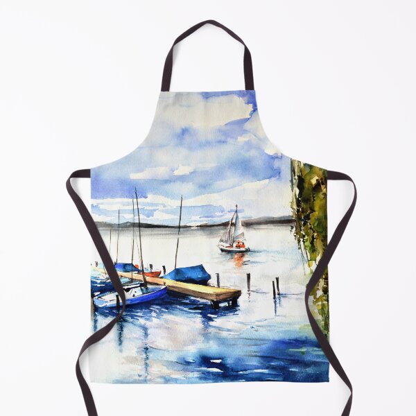 Item preview, Tranquil Lakeside with Sailboats designed and sold by CanotStop.