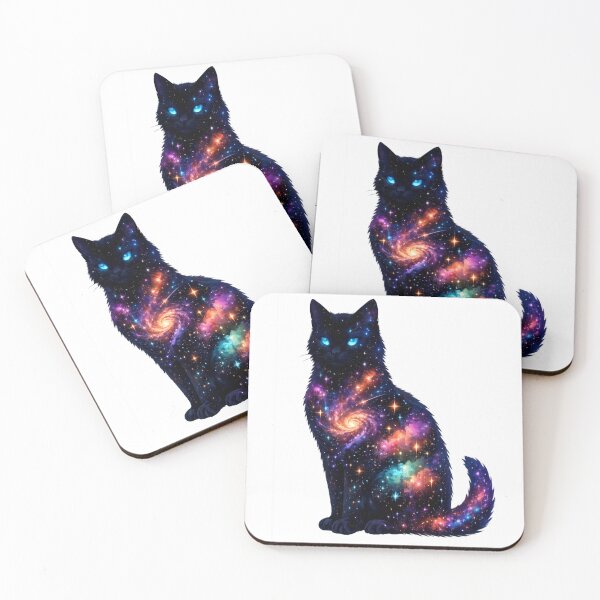Item preview, Cosmic Galaxy Cat – Guardian of the Stars designed and sold by Dreamy fantasy design.