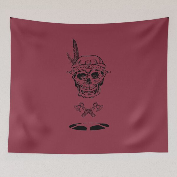 Item preview, Warrior Skull Illustration | Dark Tribal  Tattoo Style Graphic  designed and sold by Half Mess.