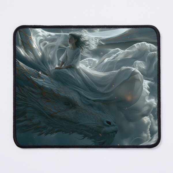 Item preview, The White Dragon’s Ascent designed and sold by oanaunciuleanu.