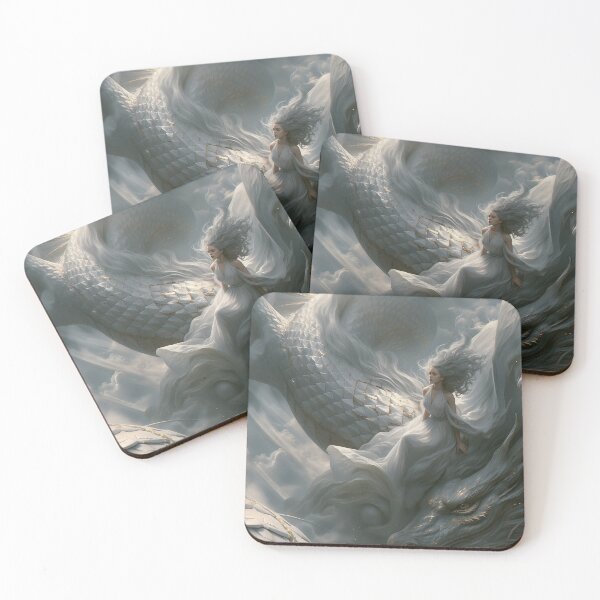 Item preview, The White Dragon’s Ascent designed and sold by oanaunciuleanu.