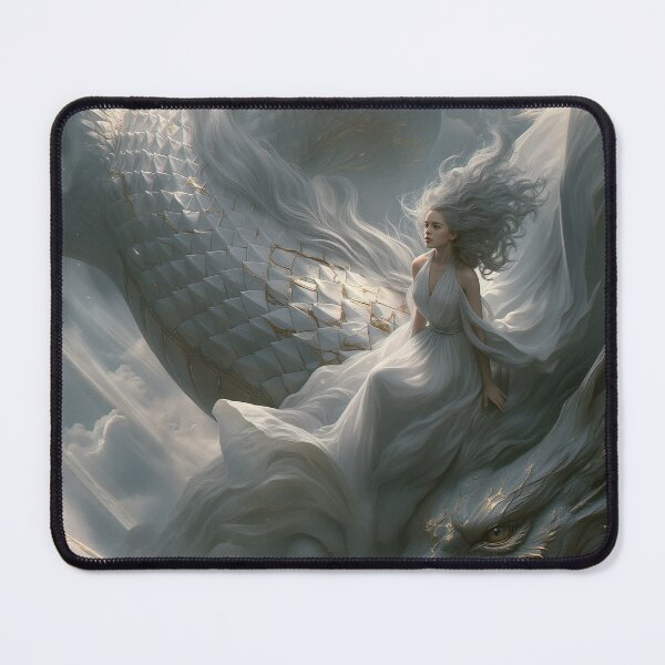 Item preview, The White Dragon’s Ascent designed and sold by oanaunciuleanu.