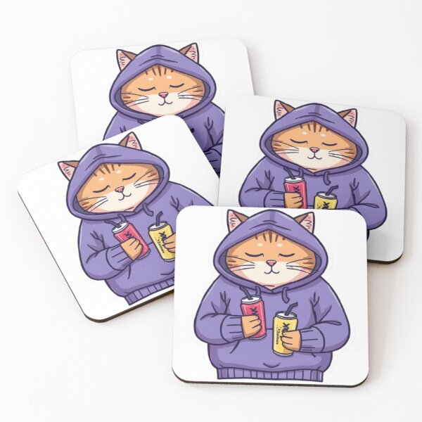 Item preview, No Sleep Just Gaming Cat Sticker designed and sold by Stylestickers55.