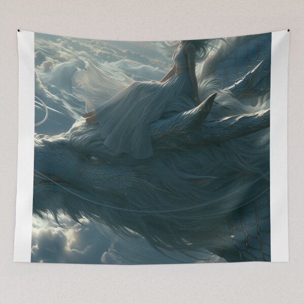 Item preview, The White Dragon’s Ascent designed and sold by oanaunciuleanu.