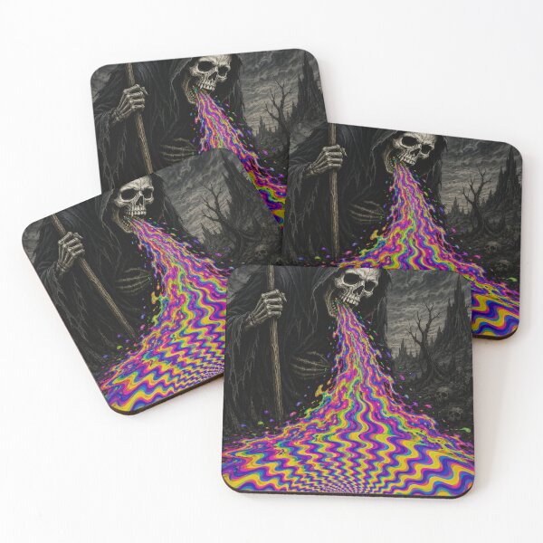 Item preview, Grim Reaper Vomiting Optical Illusion designed and sold by hyperbeast store.