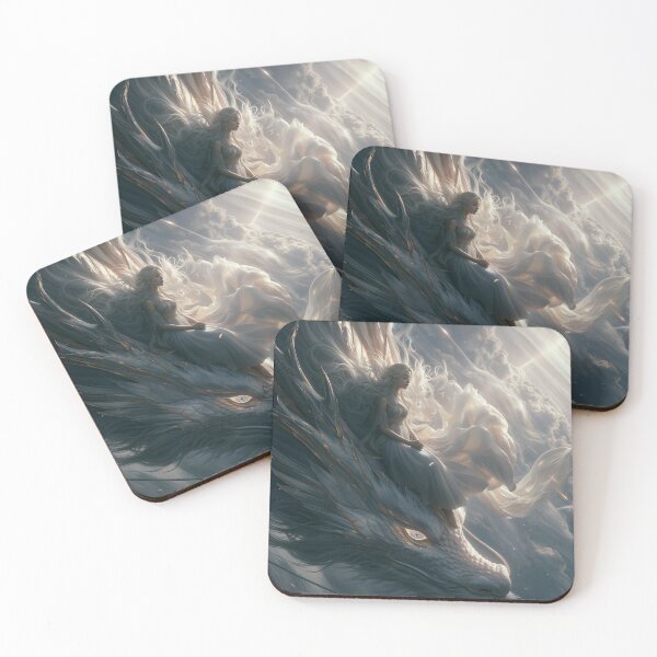 Item preview, The White Dragon’s Ascent designed and sold by oanaunciuleanu.