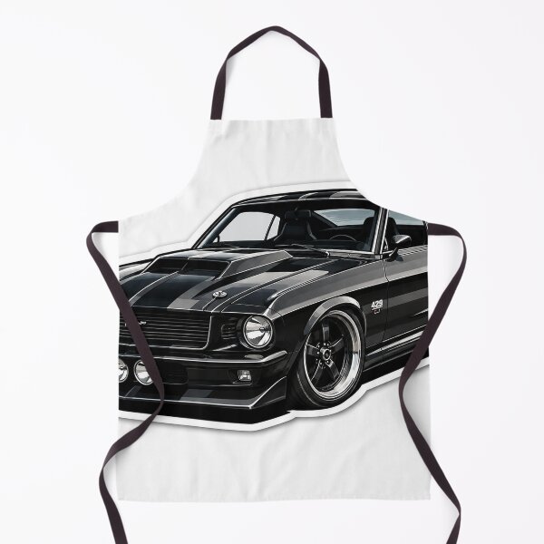 Item preview, Classic Black Muscle Car Vector Sticker designed and sold by AuraAuto.