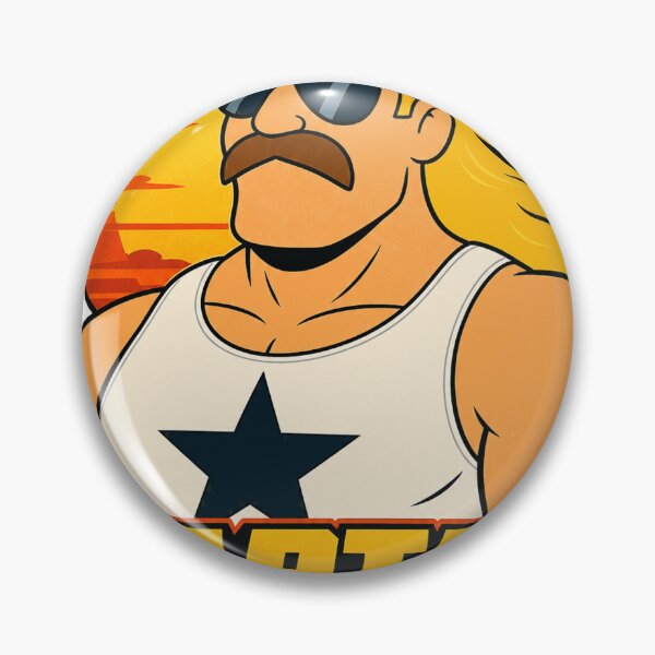 Item preview, Captain Mullet — Retro 80s Cartoon Hero Mascot designed and sold by Riah Studio.