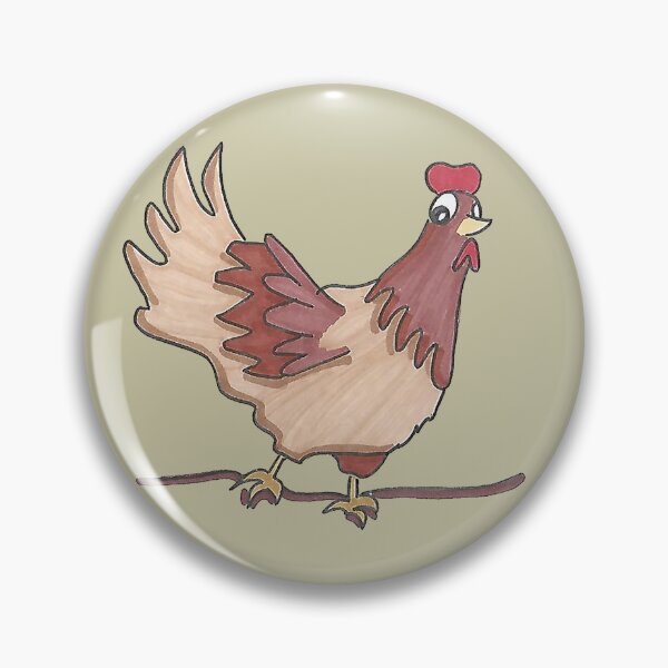 Item preview, Charles The Chicken - Hand Drawn Cartoon Farm Bird designed and sold by AJPrettyObscene.
