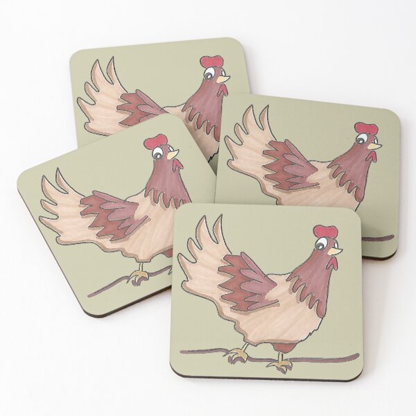 Item preview, Charles The Chicken - Hand Drawn Cartoon Farm Bird designed and sold by AJPrettyObscene.