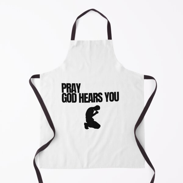 Item preview, Pray God Hears You Minimalist Black Silhouette Devotional Urban Streetwear designed and sold by LensDyn™.