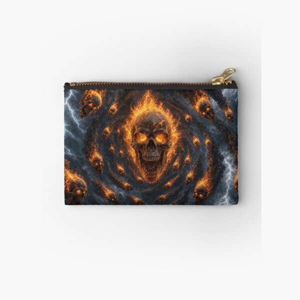 Item preview, Gothic Flaming Skull Vortex Thunderstorm Dark Art designed and sold by Aimaniia666.