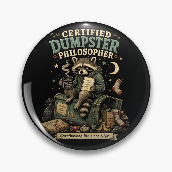 Item preview, Certified Dumpster Philosopher Raccoon designed and sold by Houldi.
