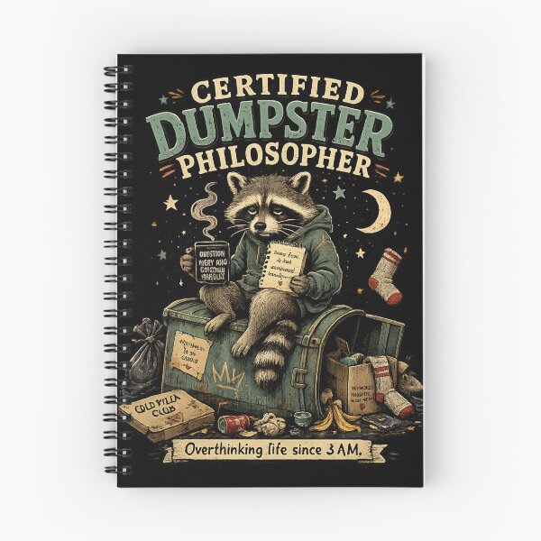 Item preview, Certified Dumpster Philosopher Raccoon designed and sold by Houldi.