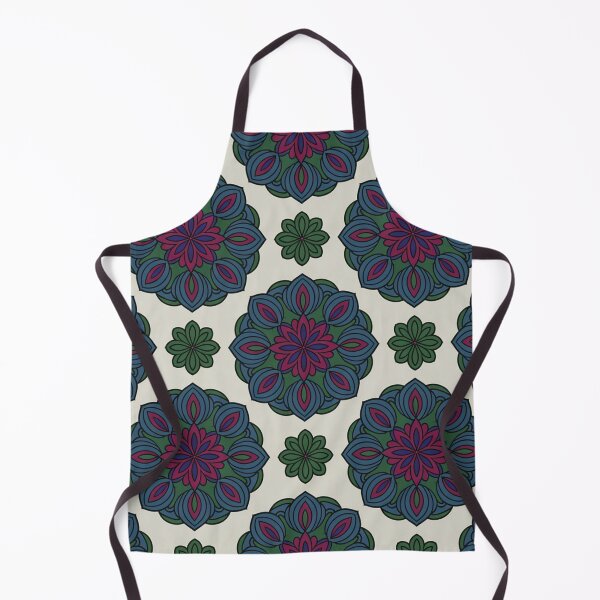 Item preview, Elegant Mandala Floral Pattern | Teal Purple Seamless Repeat designed and sold by Midnight Veil Designs.