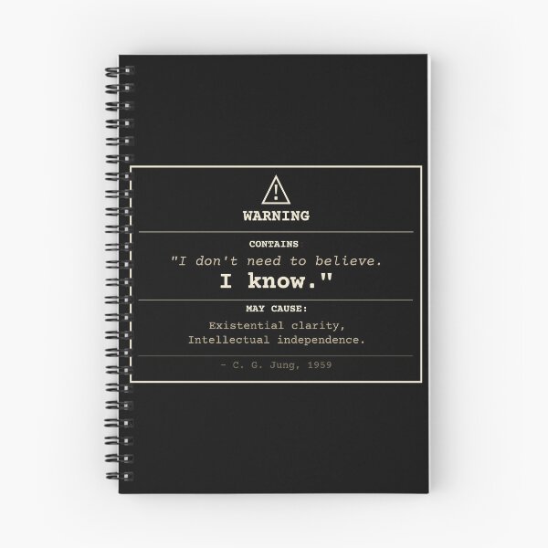 Item preview, Carl Jung "I Know" Quote designed and sold by Will-to-Power.