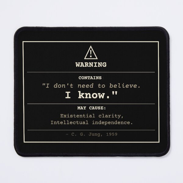Item preview, Carl Jung "I Know" Quote designed and sold by Will-to-Power.