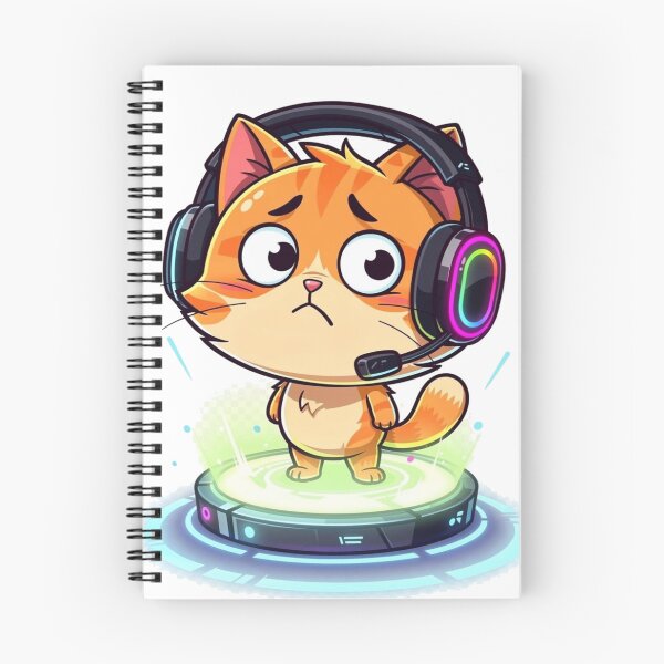 Item preview, Respawn Cat – Funny Gamer Mascot designed and sold by PixelRageStudio.
