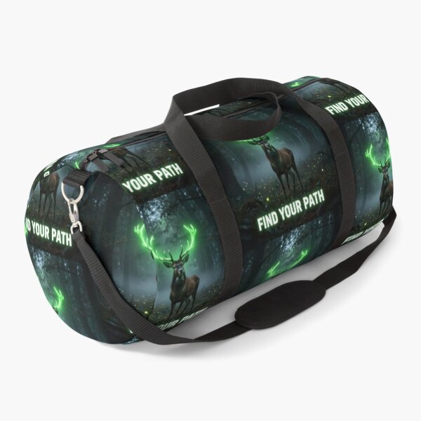 Item preview, Find Your Path Neon Deer Forest Motivational Design designed and sold by DervoTeck2767.