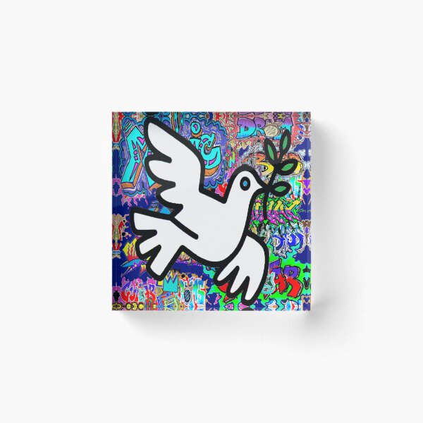 Item preview, graffiti peace Dove Art 1234 designed and sold by LowEndGraphics.