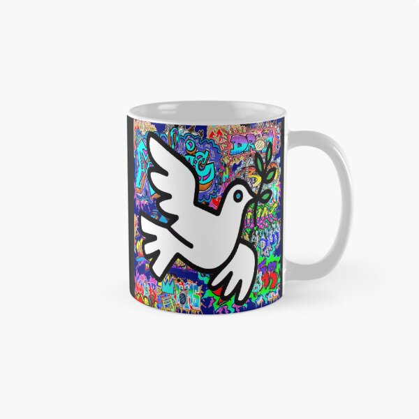 Item preview, graffiti peace Dove Art 1234 designed and sold by LowEndGraphics.