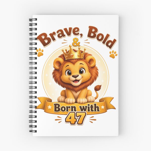 Item preview, Brave, Bold, Born with 47 – Cartoon Lion T21 Awareness Design designed and sold by Cartoon art with a purpose ❤️ Supporting Althea’s friends .