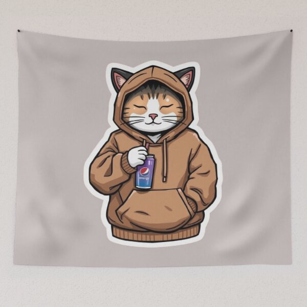 Item preview, No Sleep Just Gaming Cat Sticker designed and sold by Stylestickers55.