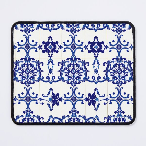 Item preview, Blue white tile design designed and sold by CooksCreators.