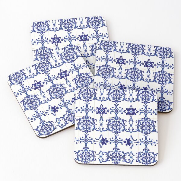 Item preview, Blue white tile design designed and sold by CooksCreators.