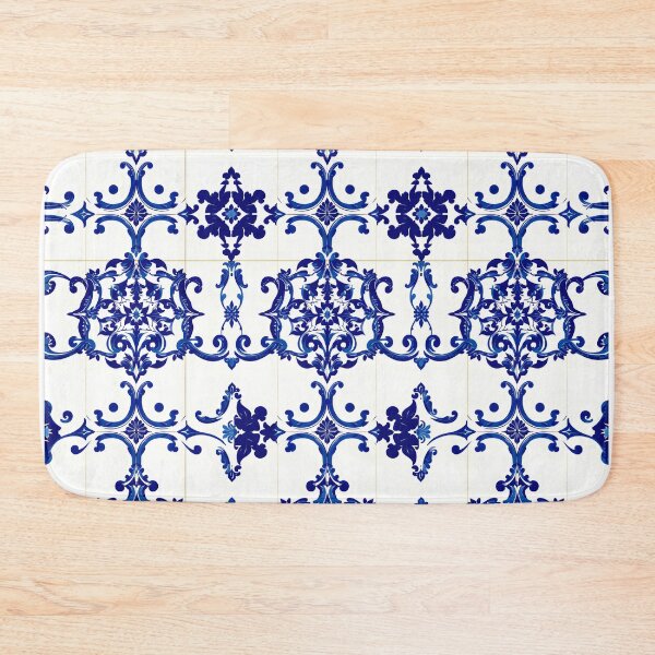 Item preview, Blue white tile design designed and sold by CooksCreators.