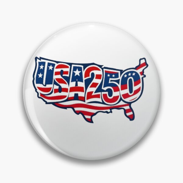 Item preview,  USA 250 American Flag Map Sticker designed and sold by dragonmotor7.