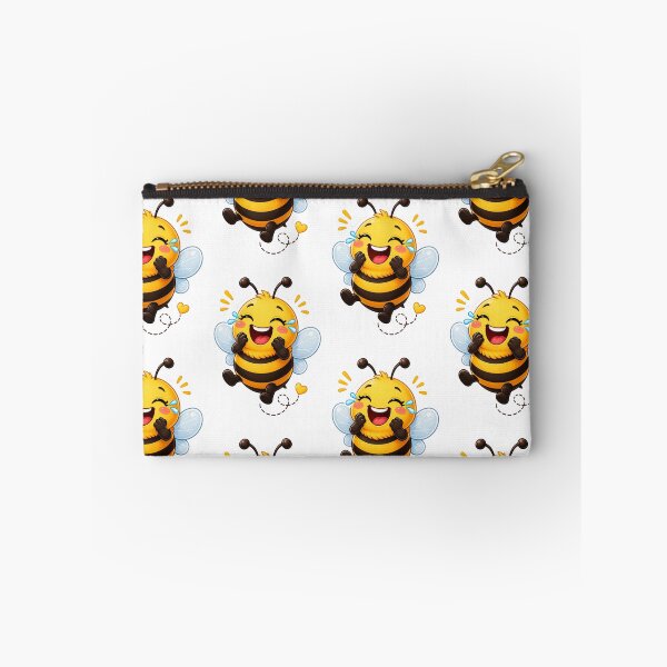 Item preview, Laughing Honey Bee Sticker | Cute Happy Bee Cartoon designed and sold by Creativeeworld777.