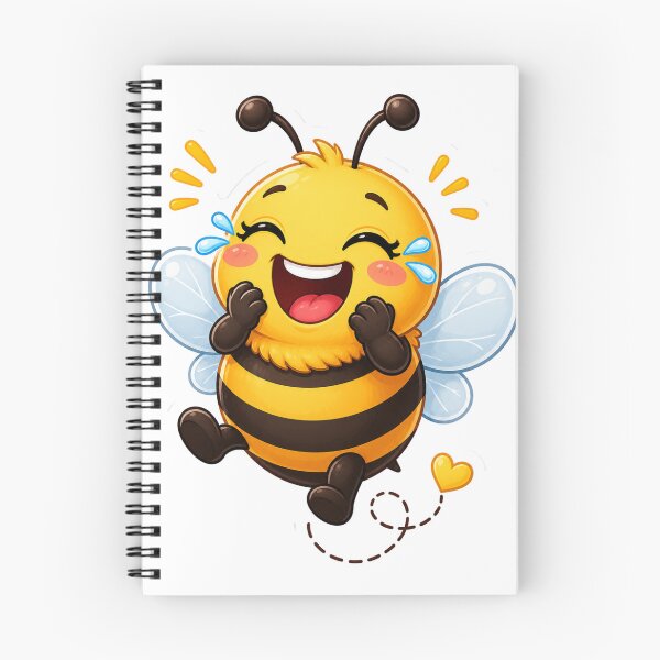 Item preview, Laughing Honey Bee Sticker | Cute Happy Bee Cartoon designed and sold by Creativeeworld777.