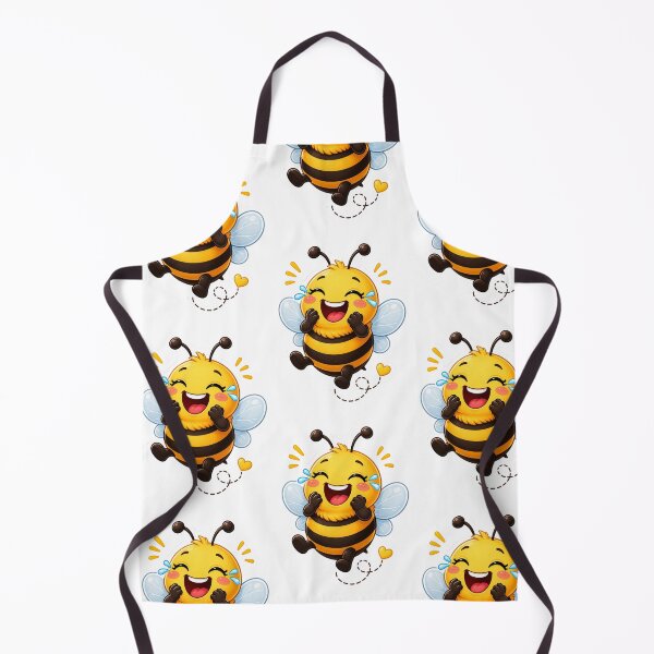 Item preview, Laughing Honey Bee Sticker | Cute Happy Bee Cartoon designed and sold by Creativveworrld03.