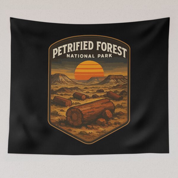 Item preview, Petrified Forest National Park Retro Travel designed and sold by TomFrontierArt.