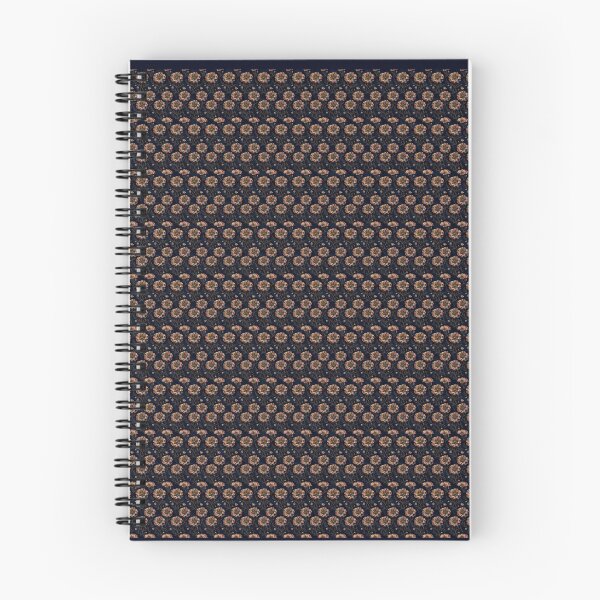 Item preview, Vintage Victorian Mini Floral Pattern - Dark Navy Seamless Botanical Print - Small Cream Wildflower Design - Moody Cottagecore Wallpaper - Classic Heritage Gift designed and sold by WitchyBotanicaArt.