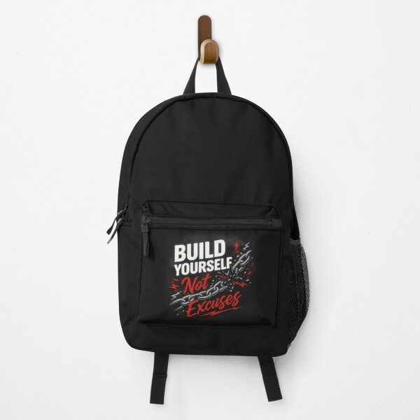 Item preview, Build Yourself Not Excuses – Bold Grunge Motivational Typography designed and sold by Zayn Studio.