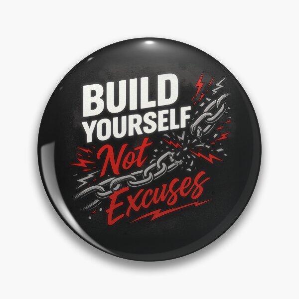 Item preview, Build Yourself Not Excuses – Bold Grunge Motivational Typography designed and sold by Zayn Studio.