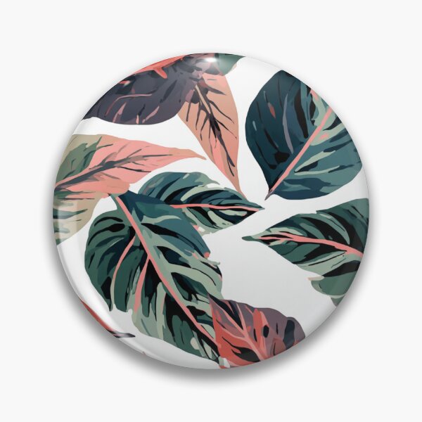 Item preview, Blush & Botanical: Modern Tropical Leaf Pattern on White designed and sold by LiveLearnCreate.