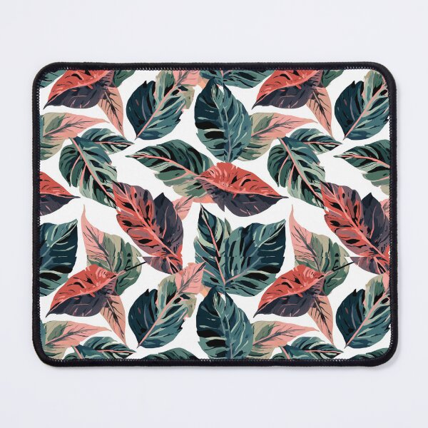 Item preview, Blush & Botanical: Modern Tropical Leaf Pattern on White designed and sold by LiveLearnCreate.