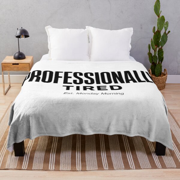 Item preview, Professionally Tired Funny Work Humor Typography Tee Sticker Office Coworker Gift designed and sold by sharifex.
